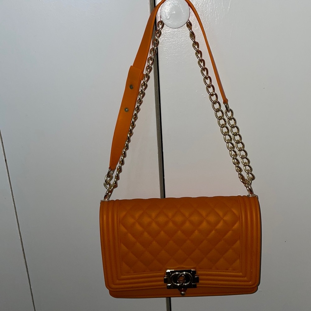 Orange jelly purse